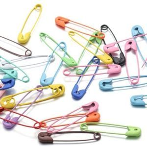 AKOAK 100 Pcs Metal Small Pin, Color Multi-Color Safety Tag Small Pin